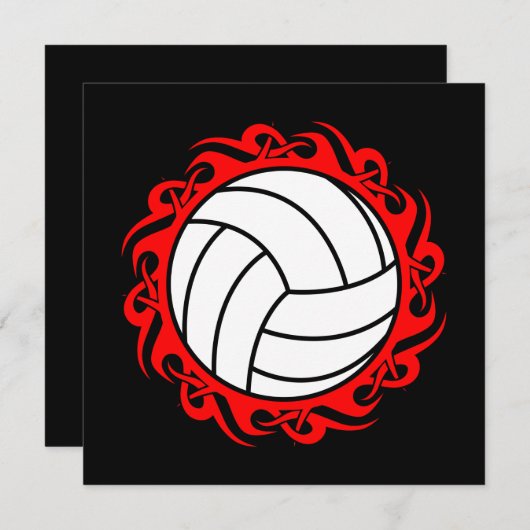 volleybal kaart (Voorkant / Achterkant)