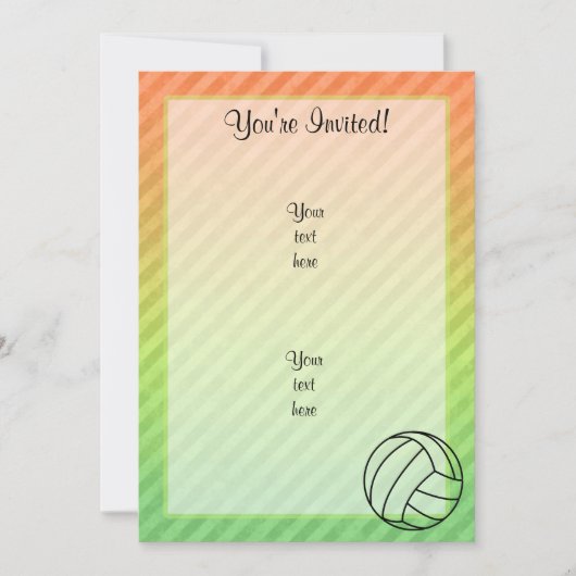 Volleybal; Kaart (Voorkant)