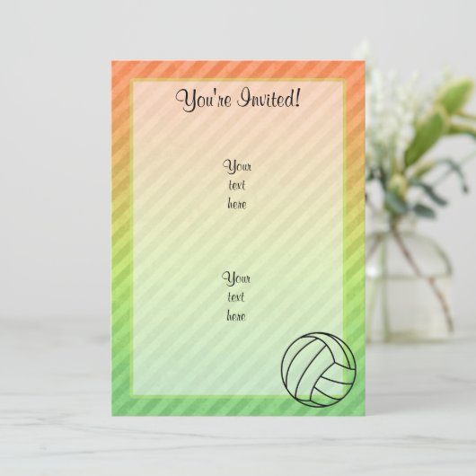 Volleybal; Kaart (Staand voorkant)