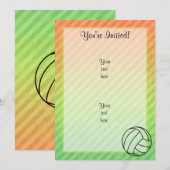 Volleybal; Kaart (Voorkant / Achterkant)