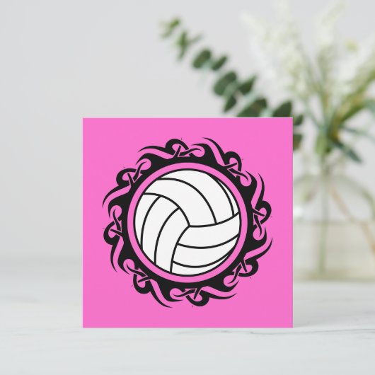 volleybal kaart (Staand voorkant)