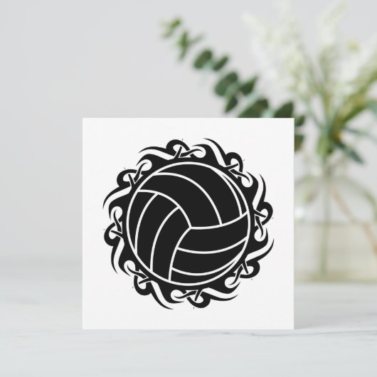 volleybal kaart (Staand voorkant)