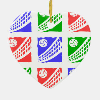 volleybal keramisch ornament