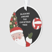 Volleybal Kerst Collectible Acryl Ornament (voorkant)