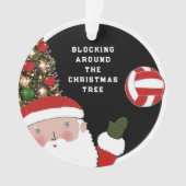 Volleybal Kerst Collectible Acryl Ornament (voorkant)
