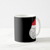 Volleybal Kerstbal Kerstman Pet Xmas Spo Koffiemok (Voorkant rechts)