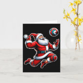 Volleybal Kerstboom Grappige Kerstspeler Kaart (Gele Bloem)