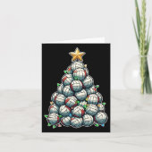 Volleybal Kerstboom Grappige Kerstspeler Kaart (Voorkant)