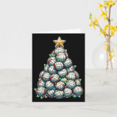 Volleybal Kerstboom Grappige Kerstspeler Kaart (Gele Bloem)