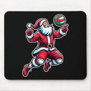 Volleybal Kerstboom Grappige Kerstspeler Muismat