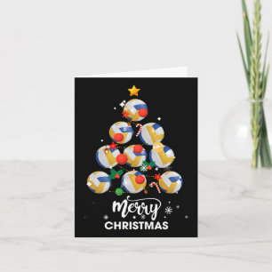 Volleybal Kerstboom Kerstcadeau voor Volleybal Kaart