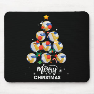 Volleybal Kerstboom Kerstcadeau voor volleybal Muismat