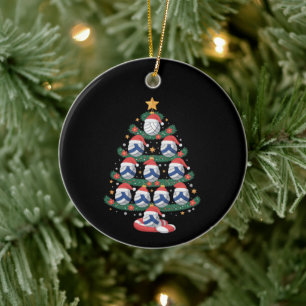 Volleybal Kerstboom Lichtjes Sport Speler  Keramisch Ornament