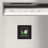 Volleybal kerstboom Lighting Ugly Christmas Sweat Magneet (Insitu (Vaatwasser))