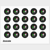 Volleybal kerstboom Lighting Ugly Christmas Sweat Ronde Sticker (Vel)