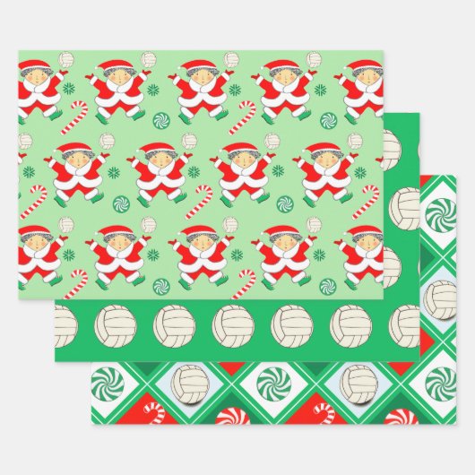 Volleybal Kerstcadeau Inpakpapier Vel (Set)