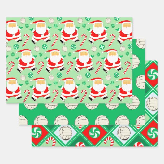 Volleybal Kerstcadeau Inpakpapier Vel (Set)