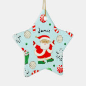 Volleybal Kerstcadeau Keramisch Ornament (Rechts)