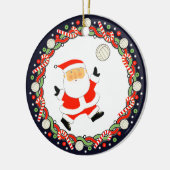 Volleybal Kerstcadeau Keramische Versiering Keramisch Ornament (Links)