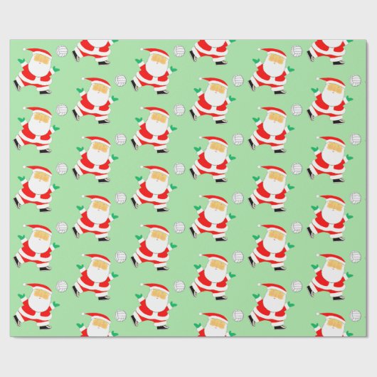 Volleybal kerstcadeaupapier cadeaupapier (Vlak)