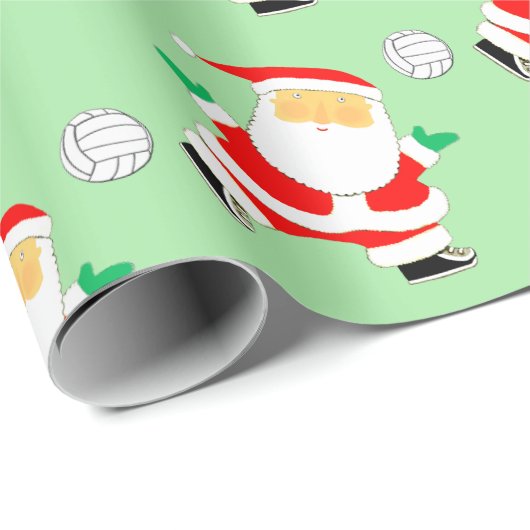 Volleybal kerstcadeaupapier cadeaupapier (Rol Hoek)