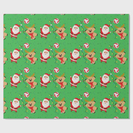Volleybal Kerstman Cadeaupapier