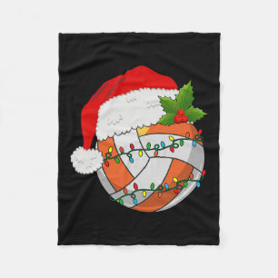 Volleybal Kerstman Hoed Vrouwen Mannen Tennis Lo Fleece Deken