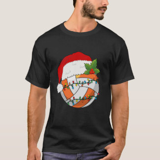 Volleybal Kerstman Hoed Vrouwen Mannen Tennis Lo T-shirt