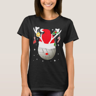 Volleybal Kerstman Rendier Kerstpyjama Xmas Pj T-shirt