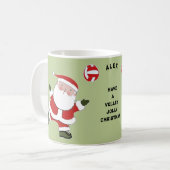 Volleybal Kerstmis Koffiemok (Voorkant links)