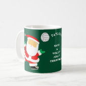 Volleybal Kerstmis Koffiemok (Voorkant links)