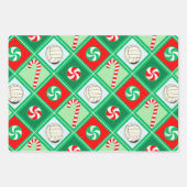 Volleybal Kerstmis Vakantie Cadeauverpakking Papie Inpakpapier Vel (Voorkant 3)