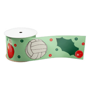 Volleybal Kerstmis Vakantie Gift Satijnen Lint