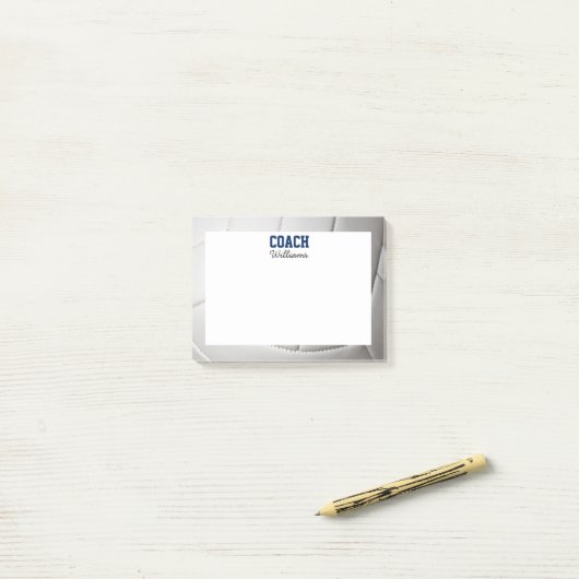 Volleybal Kijk Aangepaste coach Post-it® Notes (Op bureau)