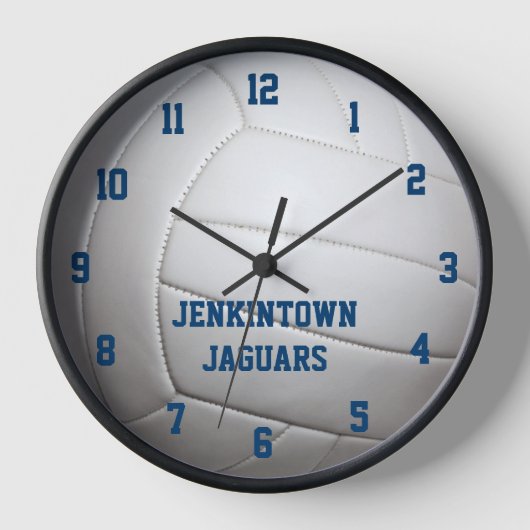 Volleybal Kijk Aangepaste wandklok (Voorkant)