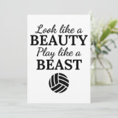 Volleybal: Kijk als een schoonheidsspel als een be Kaart (Staand voorkant)