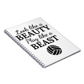 Volleybal: Kijk als een schoonheidsspel als een be Notitieboek (Rechterzijde)