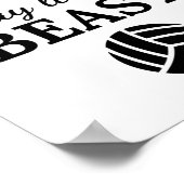 Volleybal: Kijk als een schoonheidsspel als een be Poster (Hoek)