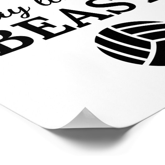 Volleybal: Kijk als een schoonheidsspel als een be Poster (Hoek)