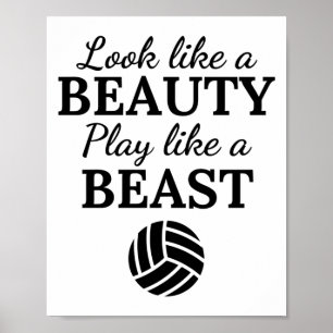 Volleybal: Kijk als een schoonheidsspel als een be Poster