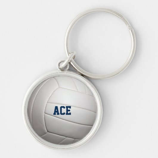 Volleybal Kijk Gepersonaliseerde Sleutelhanger (Voorkant)