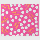 Volleybal kinderen Birthday Party Sports Cadeaupapier (Vlak)