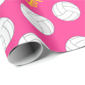 Volleybal kinderen Birthday Party Sports Cadeaupapier (Rol Hoek)