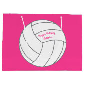 Volleybal kinderen Birthday Party Sports Groot Cadeauzakje (Achterkant)