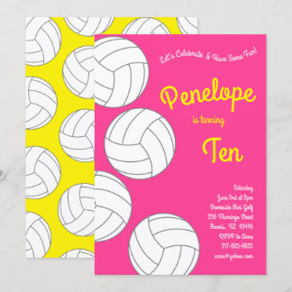 Volleybal kinderen Birthday Party Sports Kaart