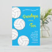 Volleybal kinderen Birthday Party Sports Kaart (Staand voorkant)