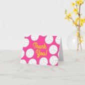 Volleybal kinderen Birthday Party Sports Kaart (Gele Bloem)