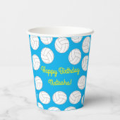 Volleybal kinderen Birthday Party Sports Papieren Bekers (Achterkant)