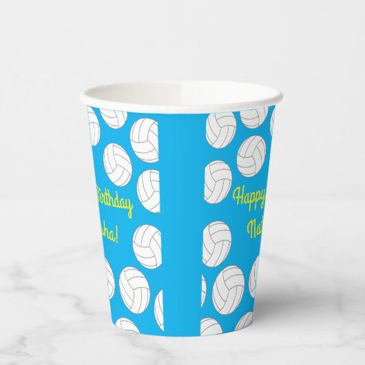 Volleybal kinderen Birthday Party Sports Papieren Bekers (Links)