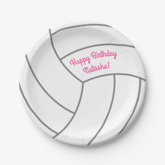 Volleybal kinderen Birthday Party Sports Papieren Bordje